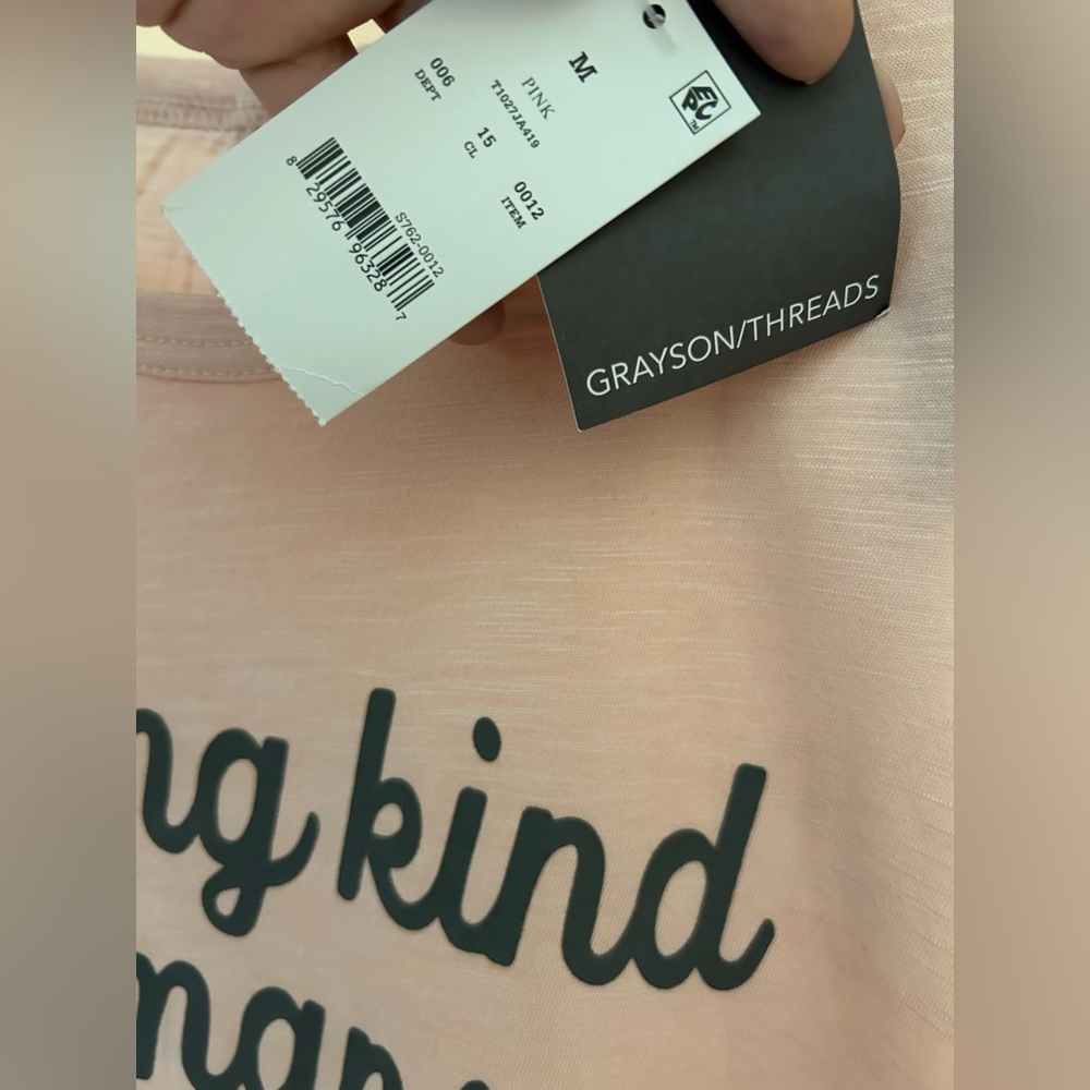 “Raising Kind Humans” Graphic Tank | Women’s Size M | Grayson Threads | NWT - Picture 3 of 6